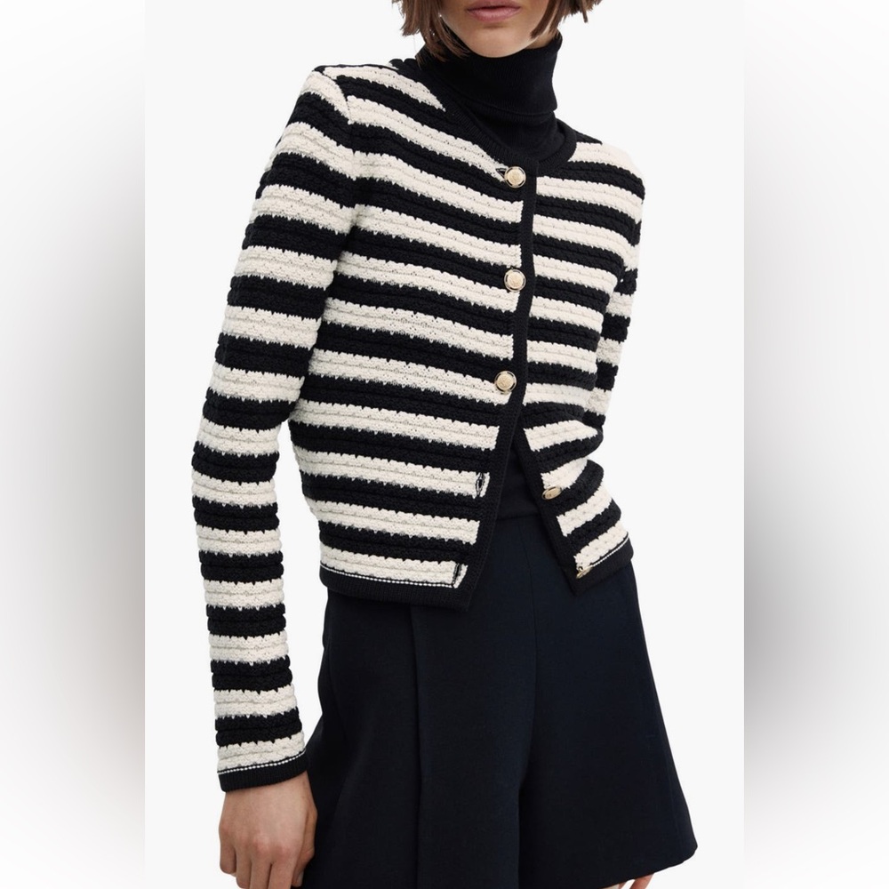 Mango stripe cardigan